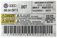 Audi A5 8T Sportback S-Line r.v. 2011 pravé přední světlo xenon 8T0941004AN jednotka 8K0941597C
