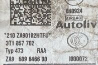 Škoda Superb 2 sedan r.v. 2009 pravý přední pás 3T1857702