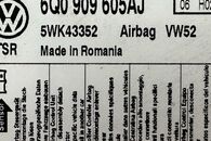 VW Caddy 2K Life r.v. 2009 řídící jednotka airbagu 6Q0909605AJ