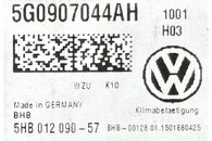 VW Passat B8 kombi r.v. 2015 klimatronik 5G0907044AH