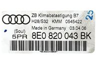 Audi A4 B7 8E avant r.v. 2007 klimatronik 8E0820043K