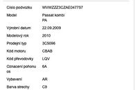 Veškeré náhradní díly VW Passat B6 kombi 2010 CBAB LQV LK7X