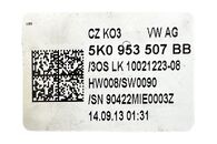 VW Golf 6 Plus r.v. 2014 páčky volantu 5K0953507BB 5K0953513K