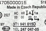 Škoda Superb 2 kombi r.v. 2013 levé přední světlo halogen 3T1941015D