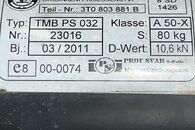 Škoda Superb 2 kombi r.v. 2011 tažné zařízení odnímatelné uzamykatelné 3T0803881B