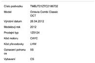 Škoda Octavia 2 kombi 07 CAYC LHW LF9E