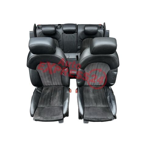 Audi a6 4G C7 avant sedačky černá kůže v kombinaci s alcantarou