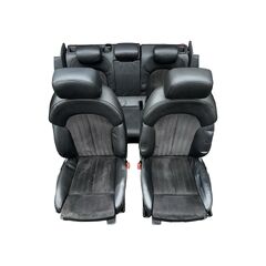 Audi a6 4G C7 avant sedačky černá kůže v kombinaci s alcantarou