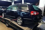 VW Passat B6 kombi r.v. 2008 černá metalíza kód barvy LC9X