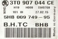 Škoda Superb 2 facelift kombi klimatronik 3T0907044CE