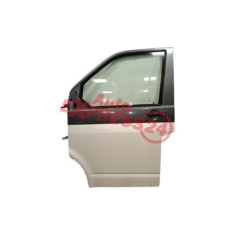 VW Transporter T6 7H r.v. 2018 bílá barva kód barvy LB9A a šedá metalíza kód barvy LH7W + bílá folie levé přední dveře