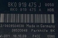 Audi Q5 8R r.v. 2010 řídící jednotka parkovacího asistenta 8K0919475J