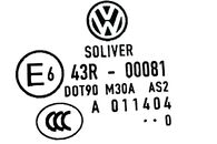 VW Passat B6 sedan r.v. 2010 levé zadní sklo