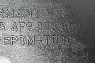 Audi A6 C6 4F avant allroad r.v. 2008 světle modrá metalíza kód barvy LY7E levý práh 4F9853859