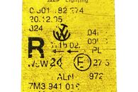 VW Sharan 7M r.v. 2009 pravé přední světlo xenon 7M3941018