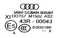 Audi A6 4G facelift S-Line avant r.v. 2018 pravé přední sklo