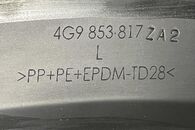 Audi A6 4G avant allroad r.v. 2013 tmavě šedá metalíza kód barvy LX7U levý zadní lem blatníku 4G9853817