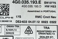 Audi A6 C7 4G r.v. 2014 CD Changer 4G0035193E