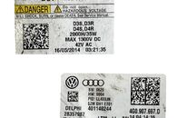 Škoda Octavia 3 kombi r.v. 2014 levé přední světlo xenon 5E1941015B jednotky 8K0941597E 4G0907697D 1T0941329B