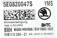 Škoda Octavia 3 facelift kombi r.v. 2019 klimatronik 5E0820047S