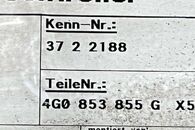 Audi A6 C7 4G avant r.v. 2012 levý práh 4G0853855G