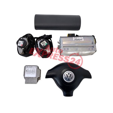 VW Passat B5.5 sedan r.v. 2004 airbagova sada. 3B0880201BK, 3B0880204F, 1C0909605C, 3B1857706D, 3B1857705D