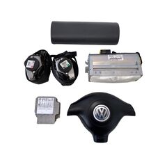 VW Passat B5.5 sedan r.v. 2004 airbagova sada. 3B0880201BK, 3B0880204F, 1C0909605C, 3B1857706D, 3B1857705D