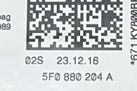 Seat Leon 5F kombi r.v. 2017 černá palubní deska