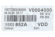 VW Golf 5 Plus r.v. 2006 benzínové budíky 1K0920852A
