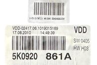 VW Golf 6 hatchback r.v. 2011 naftové budíky 5K0920861A