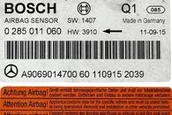 VW Crafter 2E L1H1 r.v. 2012 skříňový vůz 30 řídící jednotka airbagu A9069014700