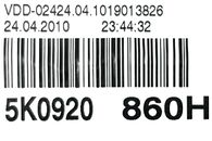 VW Golf 6 kombi r.v. 2010 benzínové budíky 5K0920860H