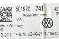 VW Golf 7 kombi r.v. 2015 naftové budíky 5G1920741