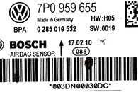VW Touareg 7L facelift r.v. 2011 řídící jednotka airbagu 7P0959655