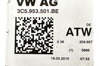 VW Passat B6 sedan r.v. 2010 páčky volantu 3C5953501BE 3C5953502C