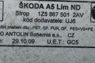 Škoda Octavia 2 facelift sedan r.v. 2010 stropnice 1Z5867501