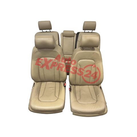 Audi Q7 4L facelift r.v. 2011 sedačky béžová kůže savana