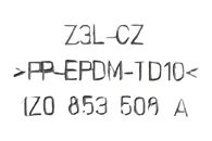 Škoda Octavia 2 facelift Scout kombi r.v. 2012 šedá barva kód barvy 7DL pravý přední kryt lemu blatníku 1Z0853508A