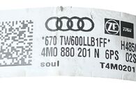 Audi SQ7 4M r.v. 2018 černá palubní deska