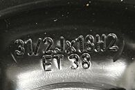 VW Taigo hatchback r.v. 2025 rezerva T125/70 R18 31/2Jx18H2 ET38 2Q0601027AR