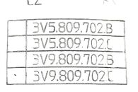 Škoda Superb 3 facelift kombi r.v. 2020 černá metalíza kód barvy LF9R 9910 1Z1Z víko nádrže 3V9809702C