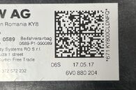 Škoda Fabia 3 kombi r.v. 2018 černá palubní deska 6V1857009P