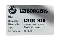 Škoda Octavia 2 kombi r.v.2012 dvojitá podlaha kufru 1Z9863463B